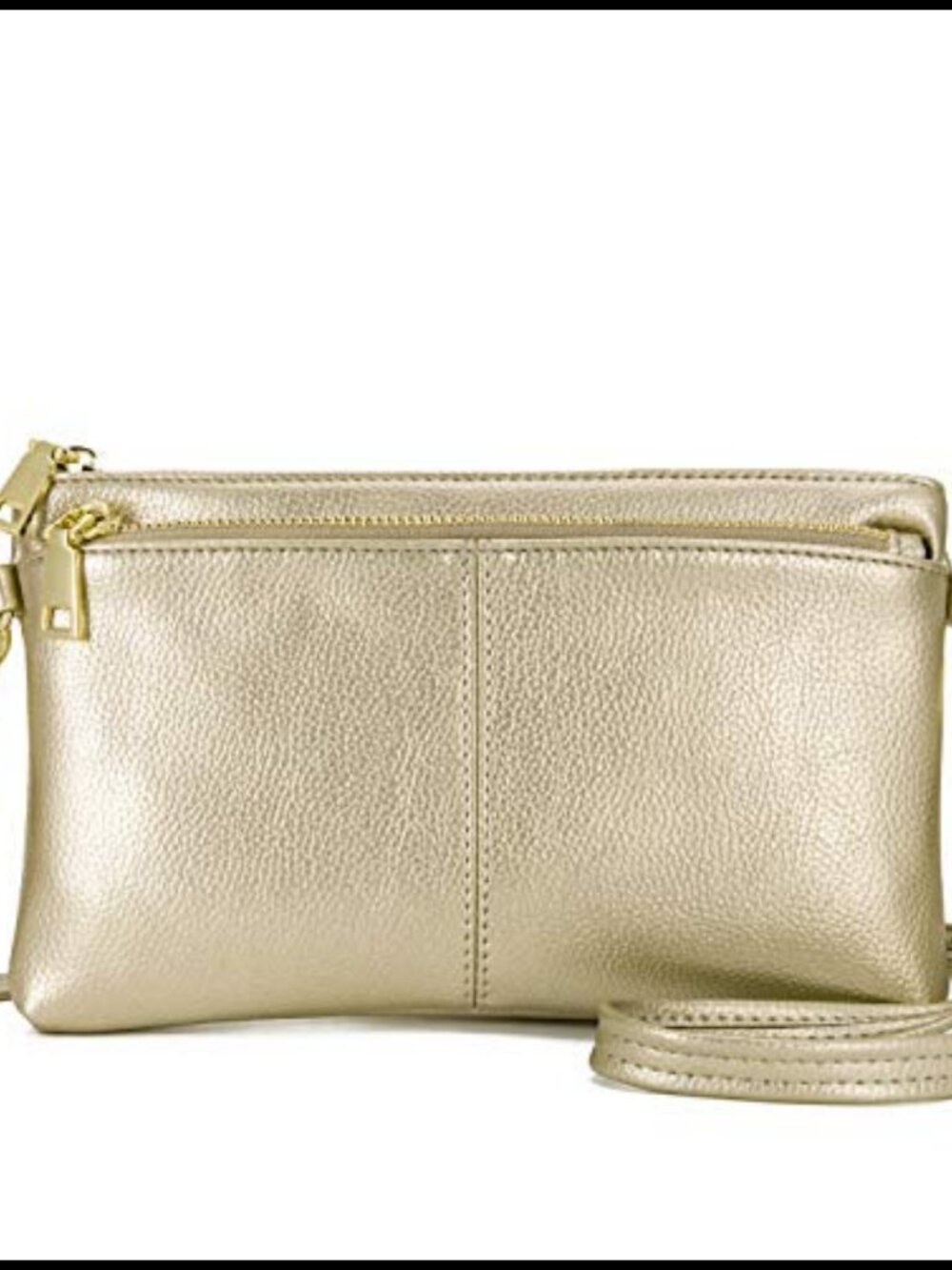 Small Crossbody Bag Vegan Leather Wristlet Clutch Adjustable Shoulder Purse